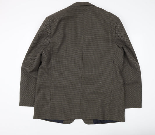 Burton Menswear Men's Brown 46R Check Blazer Regular
