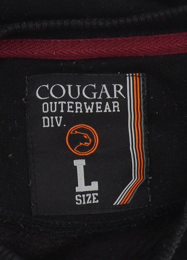 Cougar Men's Black/Grey Sweatshirt, Size L, Pullover