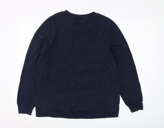Coca-Cola Unisex Blue Christmas Sweatshirt Size 14