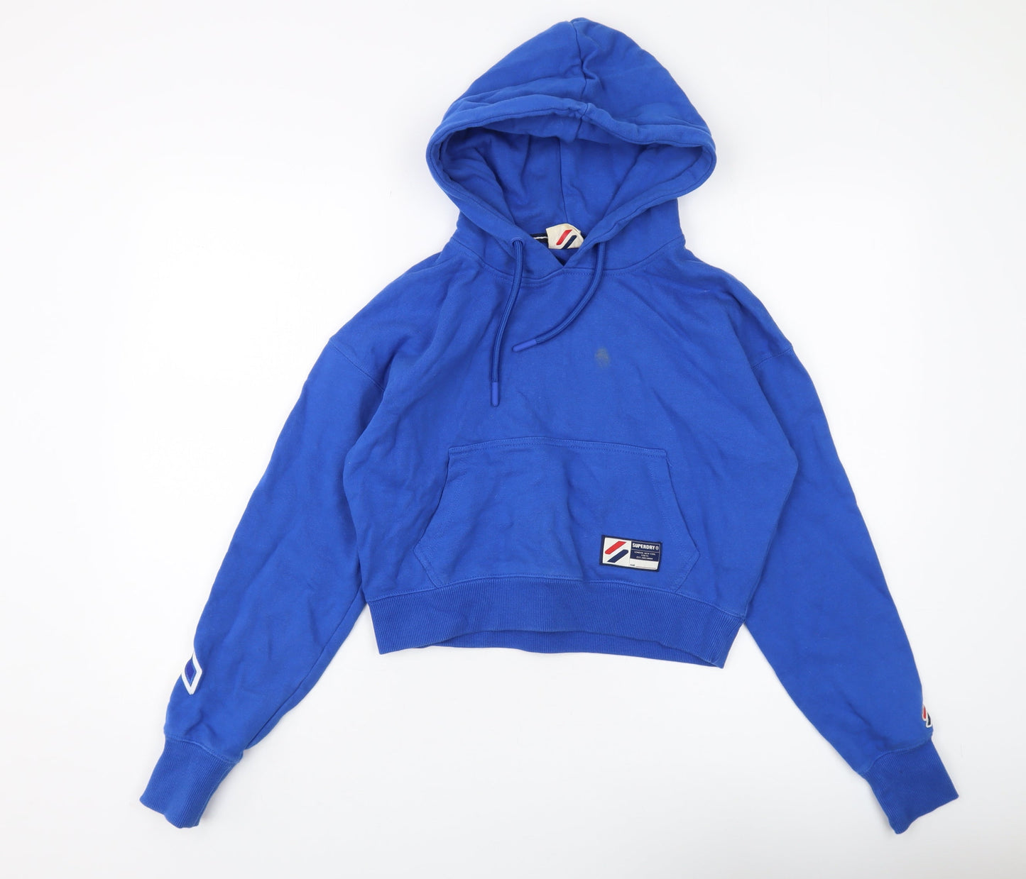 Superdry Women's Blue Hoodie - Size 10 Pullover