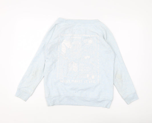 Jack Wills Blue Unisex Pullover Sweatshirt Size 10