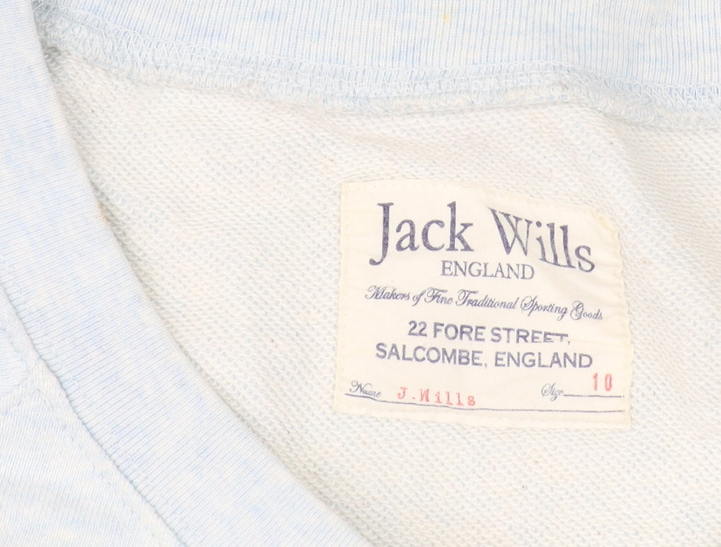 Jack Wills Blue Unisex Pullover Sweatshirt Size 10