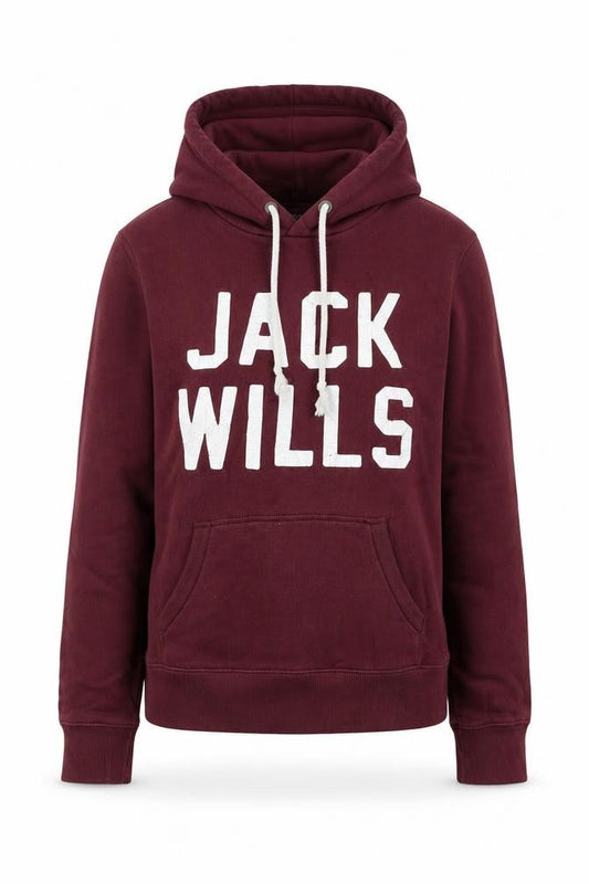Womens UK 10 Regular Jack Wills Red Pullover Hoodie