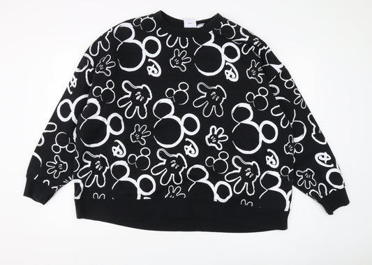 Disney Women's Black 2XL Pullover Sweatshirt