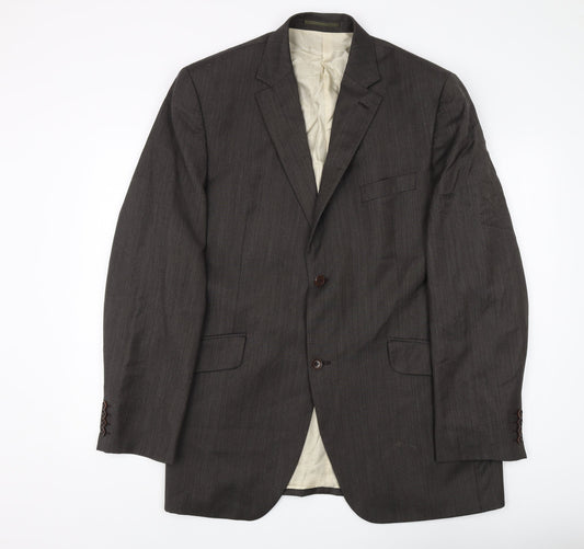 Austin Reed Men's Black Long Blazer 44L, Formal