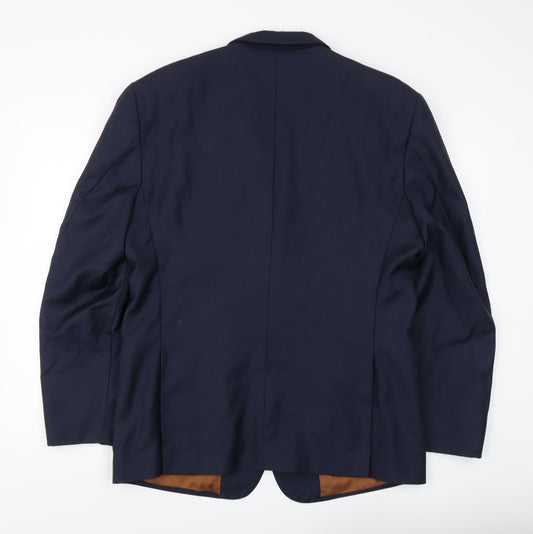 Joseph A Bank Men's Blue Wool Blazer Size 44R
