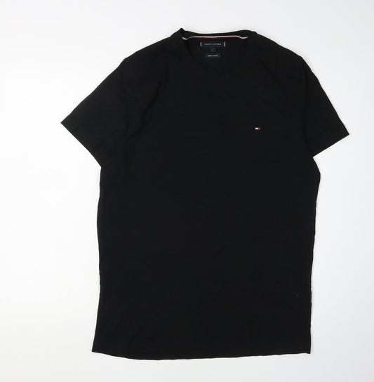 Tommy Hilfiger Men's Black Cotton T-Shirt L