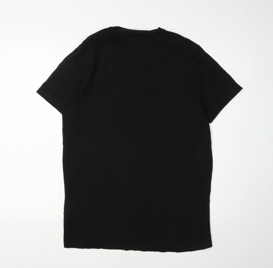 Tommy Hilfiger Men's Black Cotton T-Shirt L