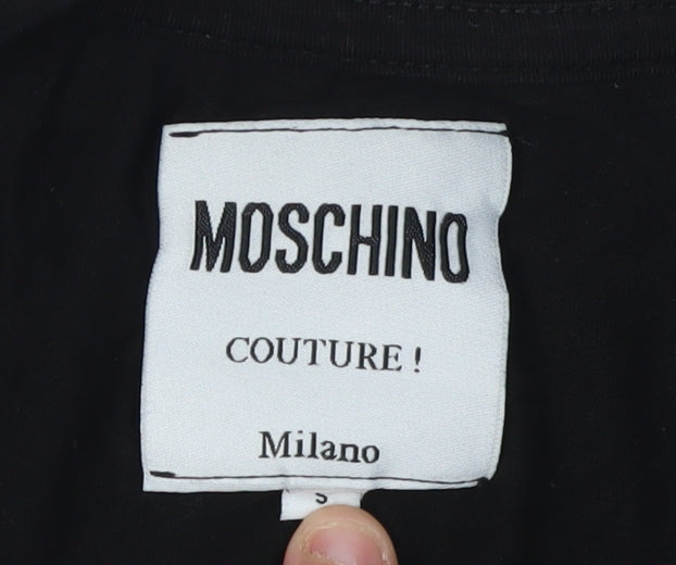 Moschino Men's Black Cotton Toy Bear Graphic T-Shirt