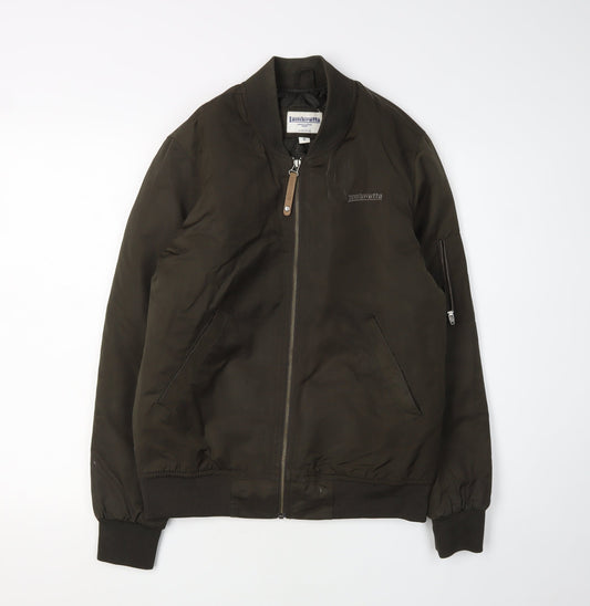 Lambretta Men's Green Bomber Jacket S Casual