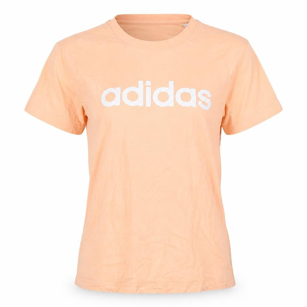 Womens UK Size XS adidas Peach 100% Cotton T-Shirt
