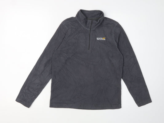Regatta Boys Grey Fleece 1/2 Zip Sweatshirt 11-12 Years