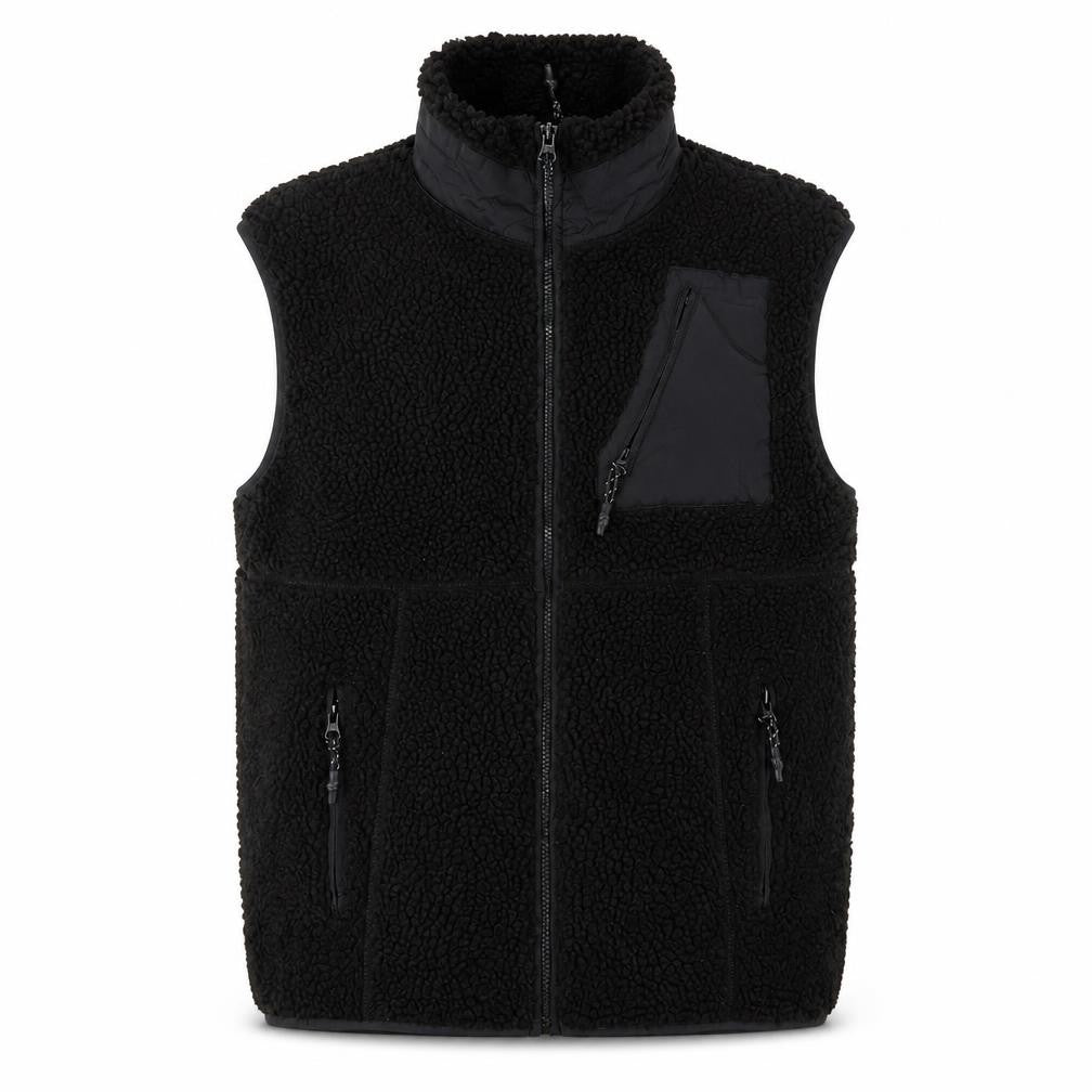 Noisy May Women's Black Fleece Waistcoat, M, Casual Style