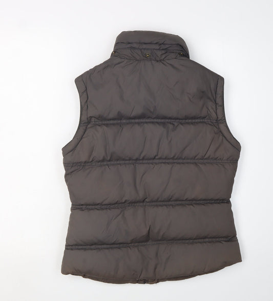Jack Wills Women's Brown Puffer Waistcoat UK 8