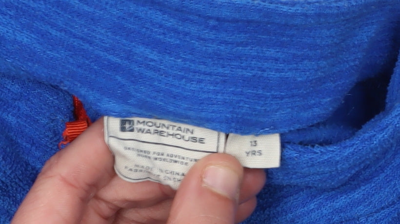 Mountain Warehouse Boys Blue Jacket, Size 13 Years, Full Zip