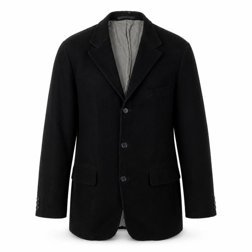 Mens M Chest Regular Austin Reed Black Three-Button Blazer