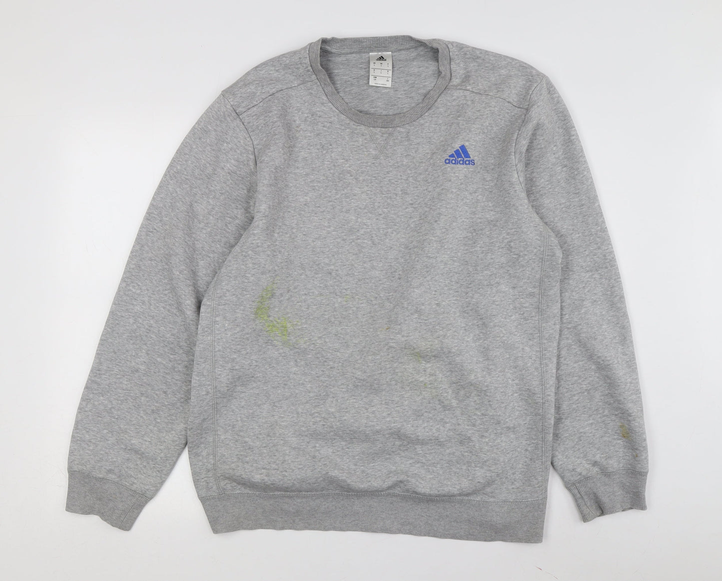 Adidas Men's Grey Pullover Sweatshirt L - Gym Comfort