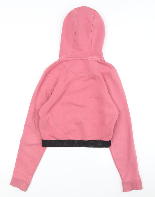Pink Soda Women's Pink Hoodie Size 8 Pullover