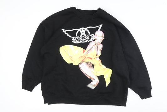 Aerosmith Men's Black Pullover Sweatshirt L
