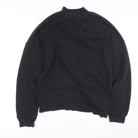 find. Women's Black Mock Neck Sweatshirt S