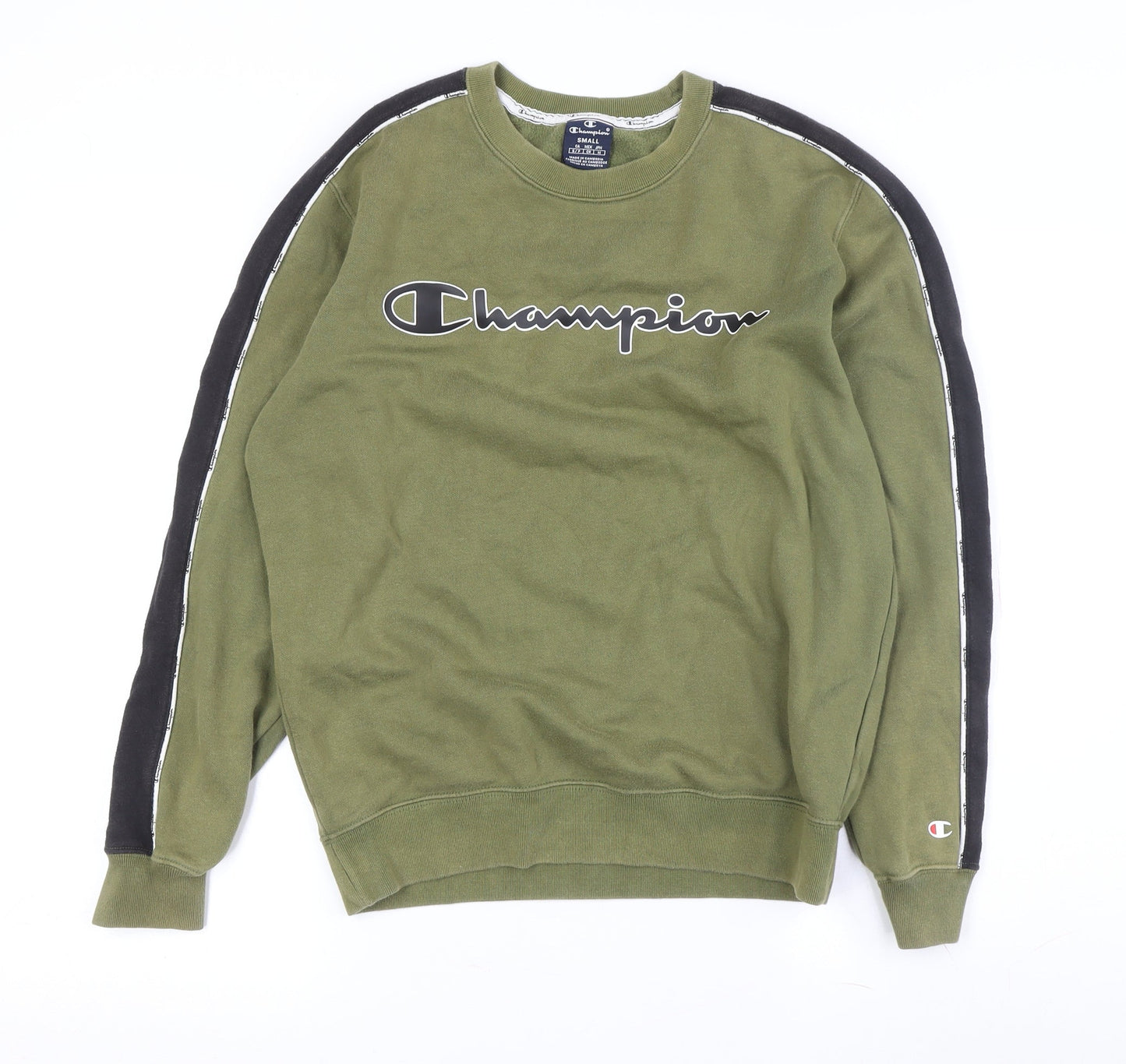 Champion Men's Green Pullover Sweatshirt S