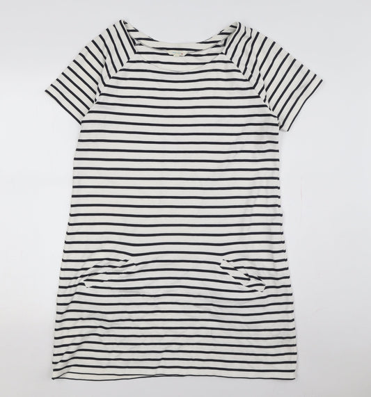 White Stuff Women's Striped T-Shirt Dress Size 12