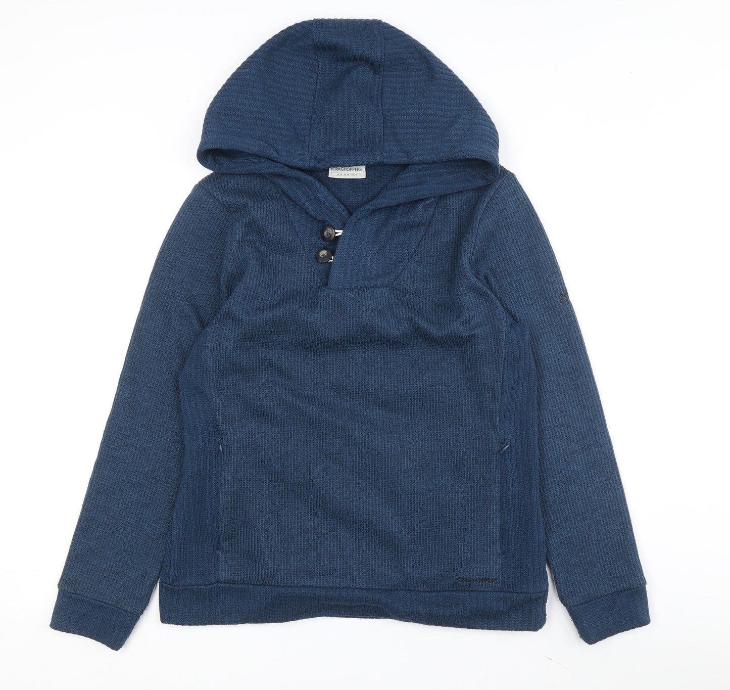 Craghoppers Women's Blue Hooded Henley Hoodie UK Size 12