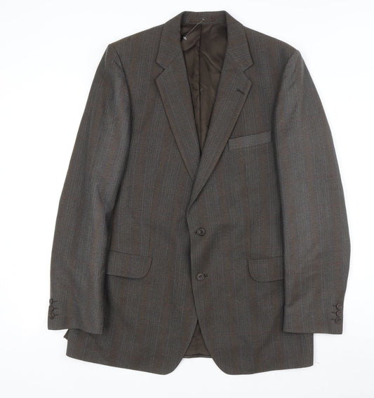 Magee Men's Brown Tweed Blazer 42L Classic Formal