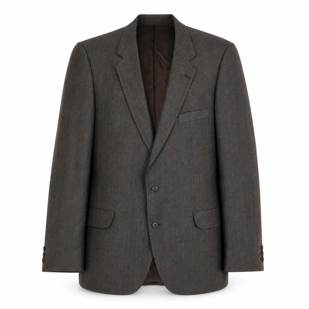 Mens 42 Chest Regular Magee Brown Two-Button Blazer