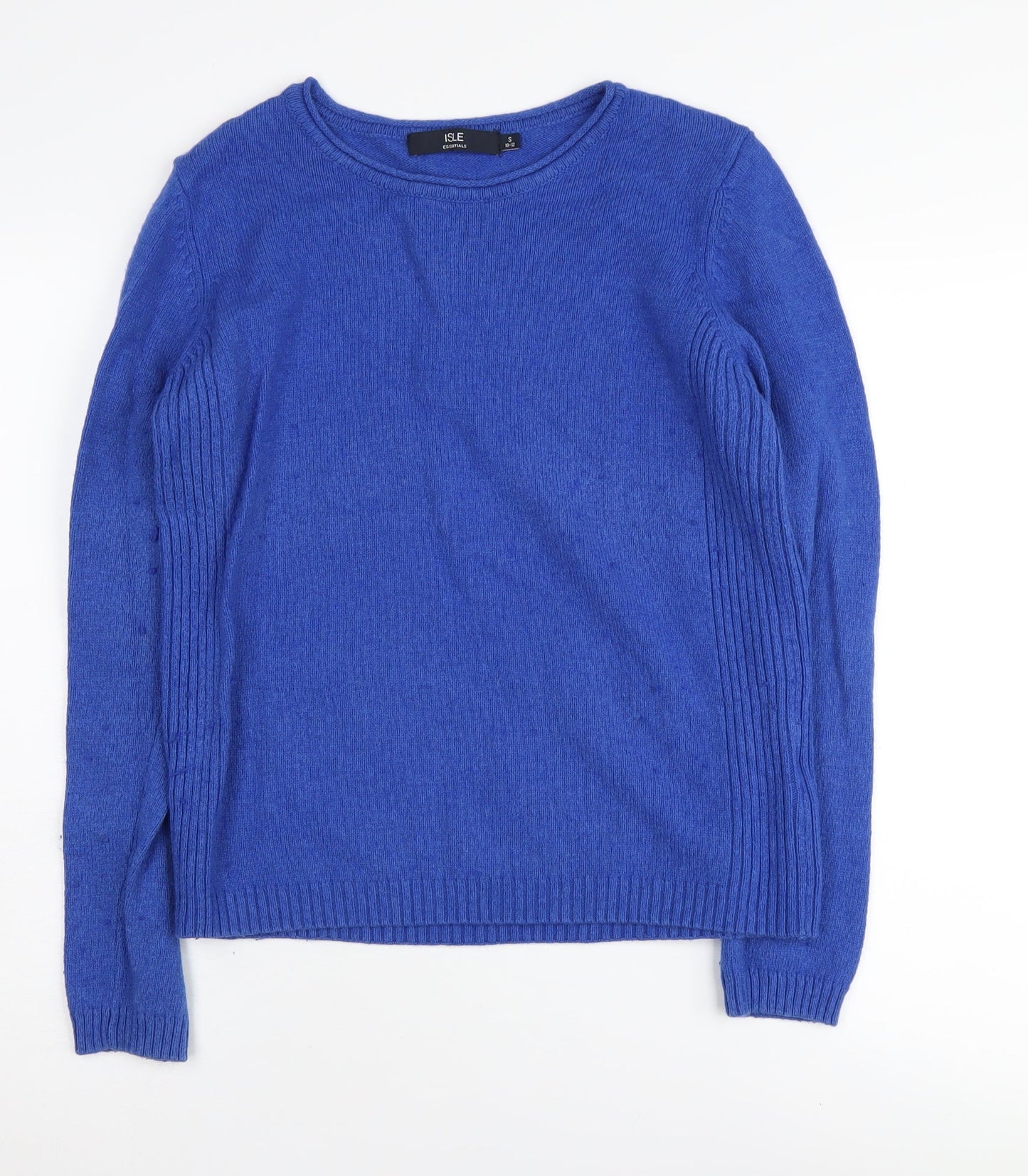 Isle Women's Blue Jumper, Size S, Round Neck