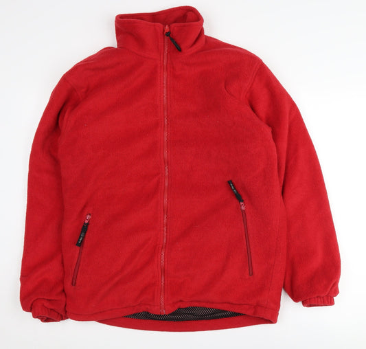 Jack Murphy Women's Red Fleece Jacket Size 12
