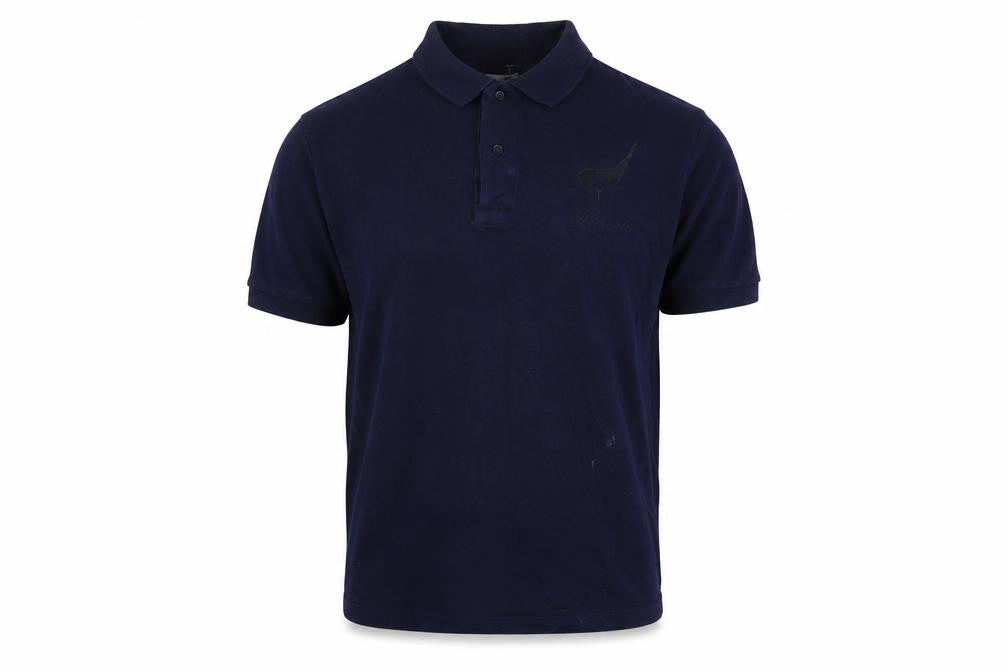 Front view of Lacoste boys’ blue polo shirt -, size L, casual wear