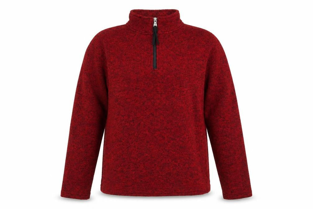 Womens UK M Regular TOG24 Red Henley Sweatshirt