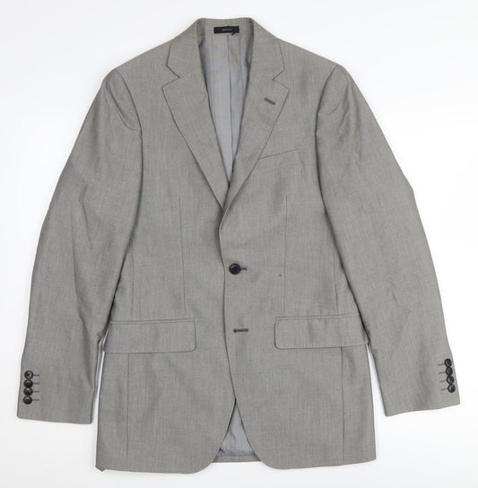 J. Ferrar Men's Grey Suit Jacket, 34R, Classic Style