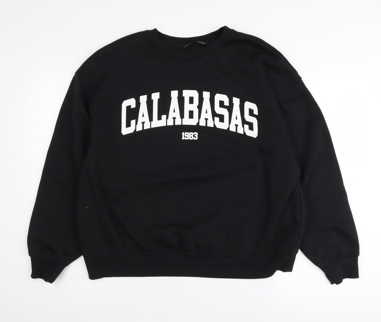 Dunnes Women's Black Pullover Sweatshirt, L - Casual