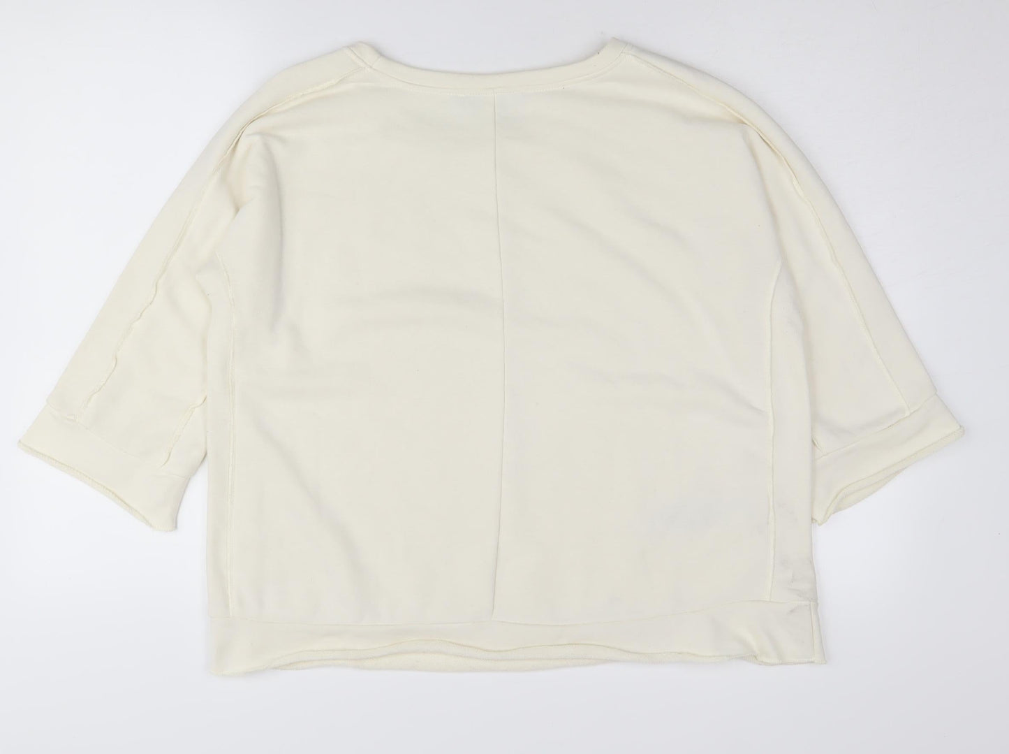 Violeta by Mango Women's White Jewel Pullover Jumper S