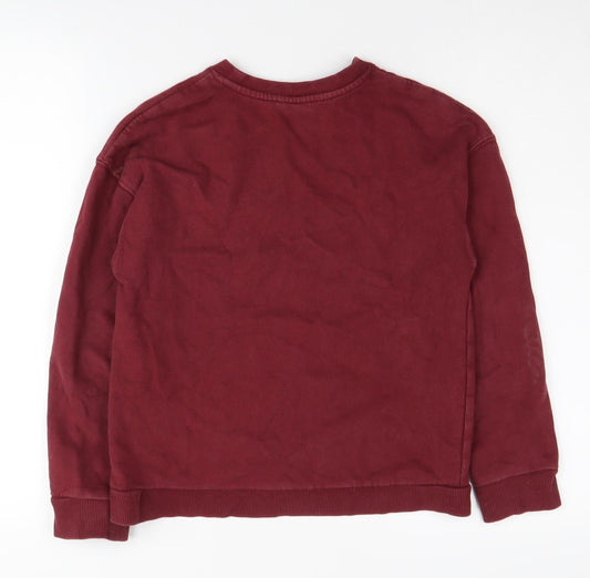 M&Co Girls Harry Potter Red Sweatshirt 12 Years Crew Neck