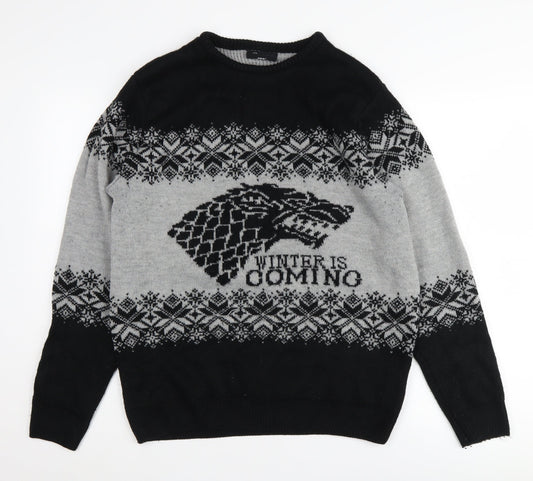 Game of Thrones Men's Black L Pullover Jumper