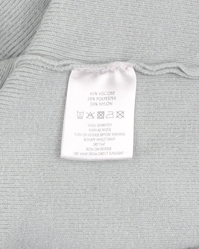 Oliver Boas Grey Mock Neck Pullover Jumper Size 6