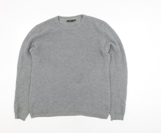 DR DENIM Men's Grey Pullover Jumper - Small, Casual