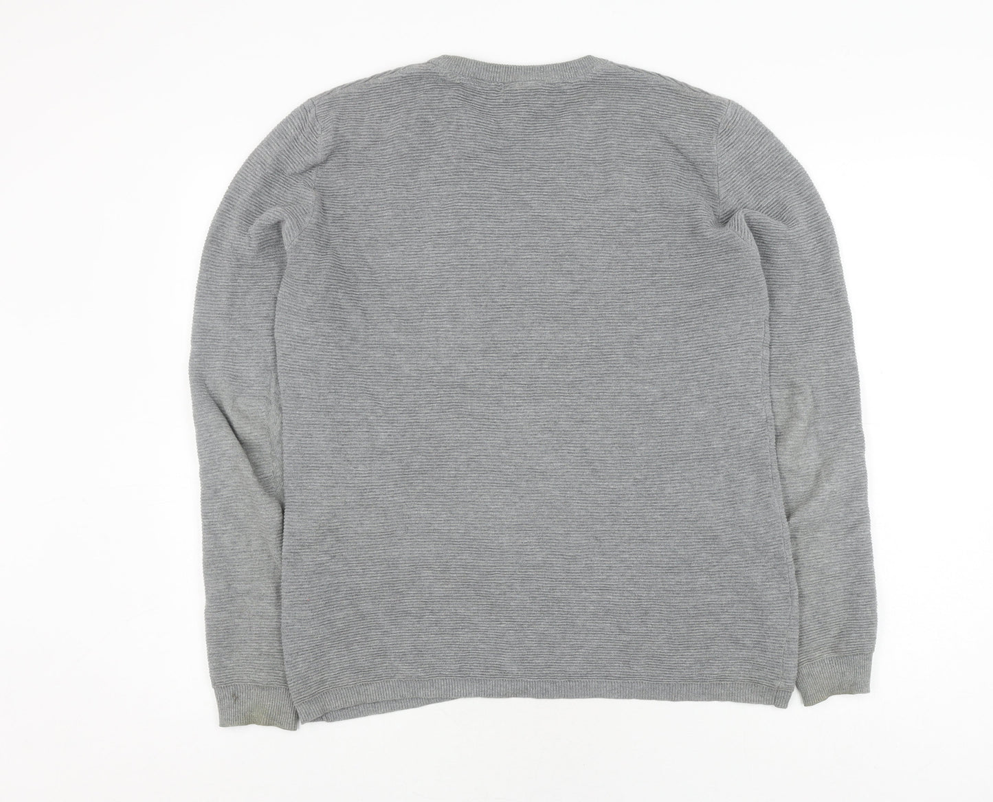 DR DENIM Men's Grey Pullover Jumper - Small, Casual