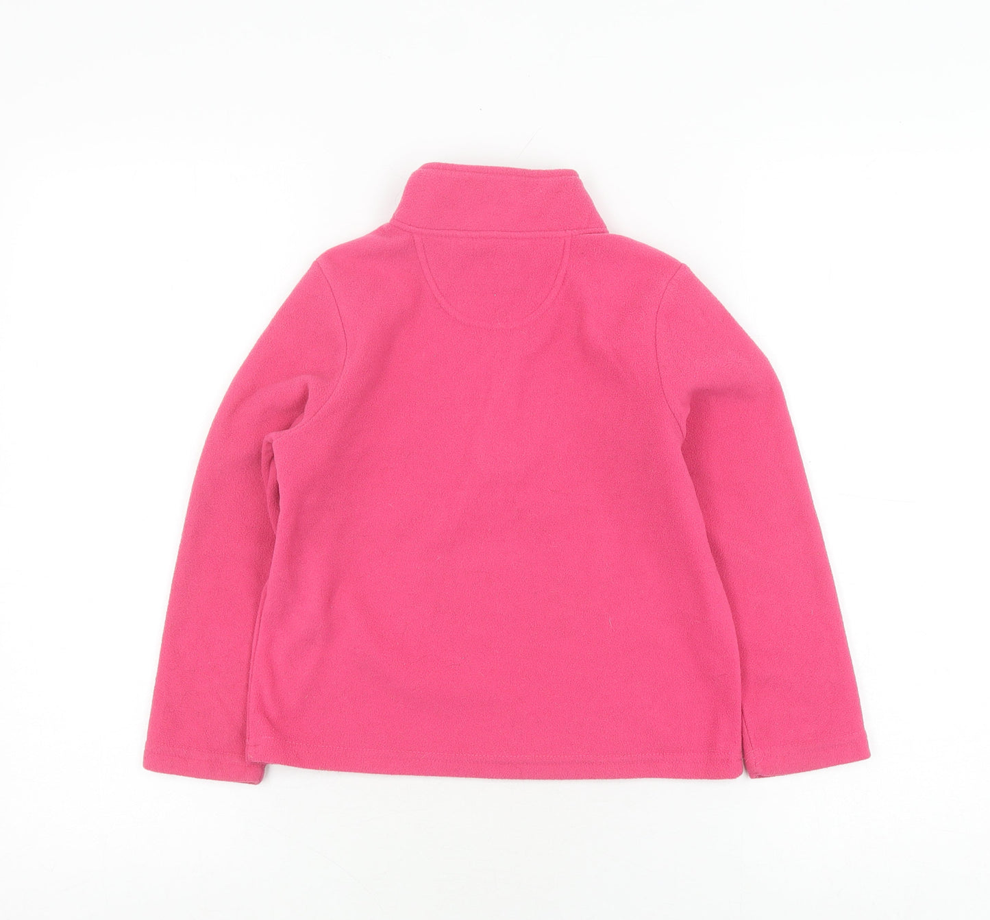 Peter Storm Girls Pink Fleece Hoodie, Zip, 5-6 Years