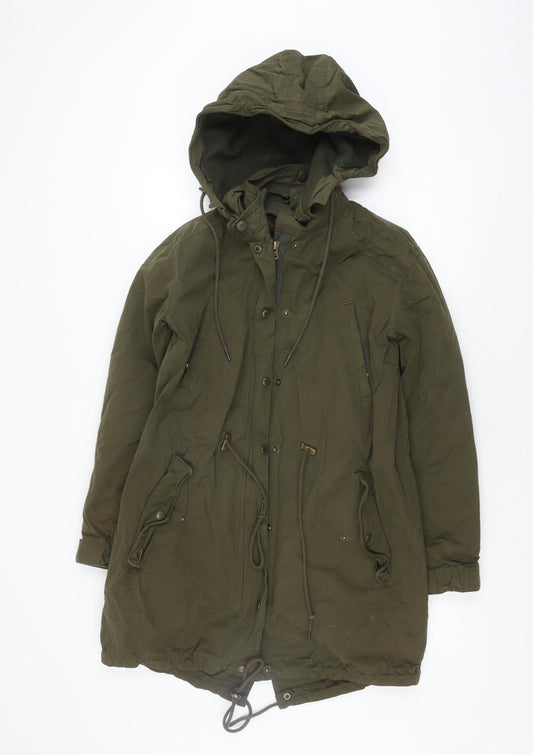 FatFace Women's Green Parka Coat Size 6