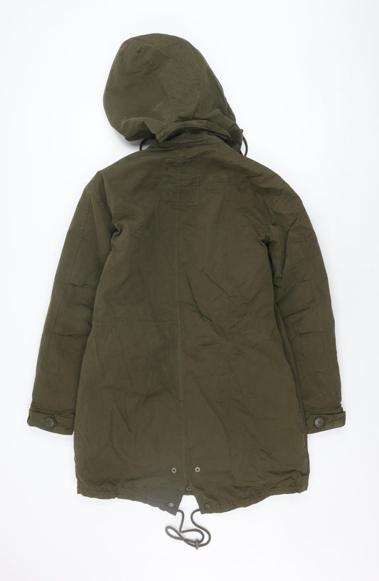 FatFace Women's Green Parka Coat Size 6