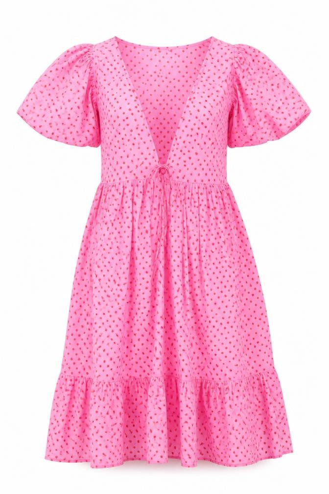 Influence Women's Pink Polka Dot Dress Size 8