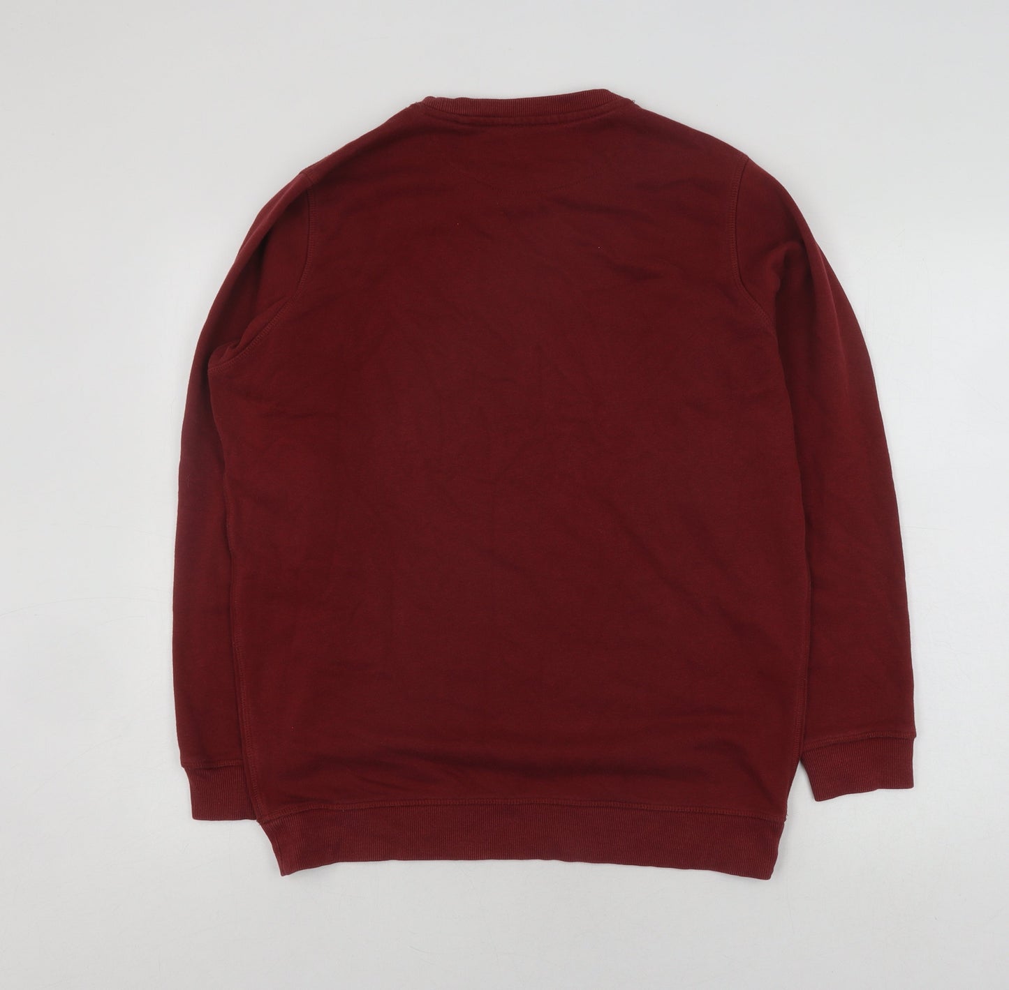 Unisex Adults UK M Regular James Pringle Red Pullover Sweatshirt