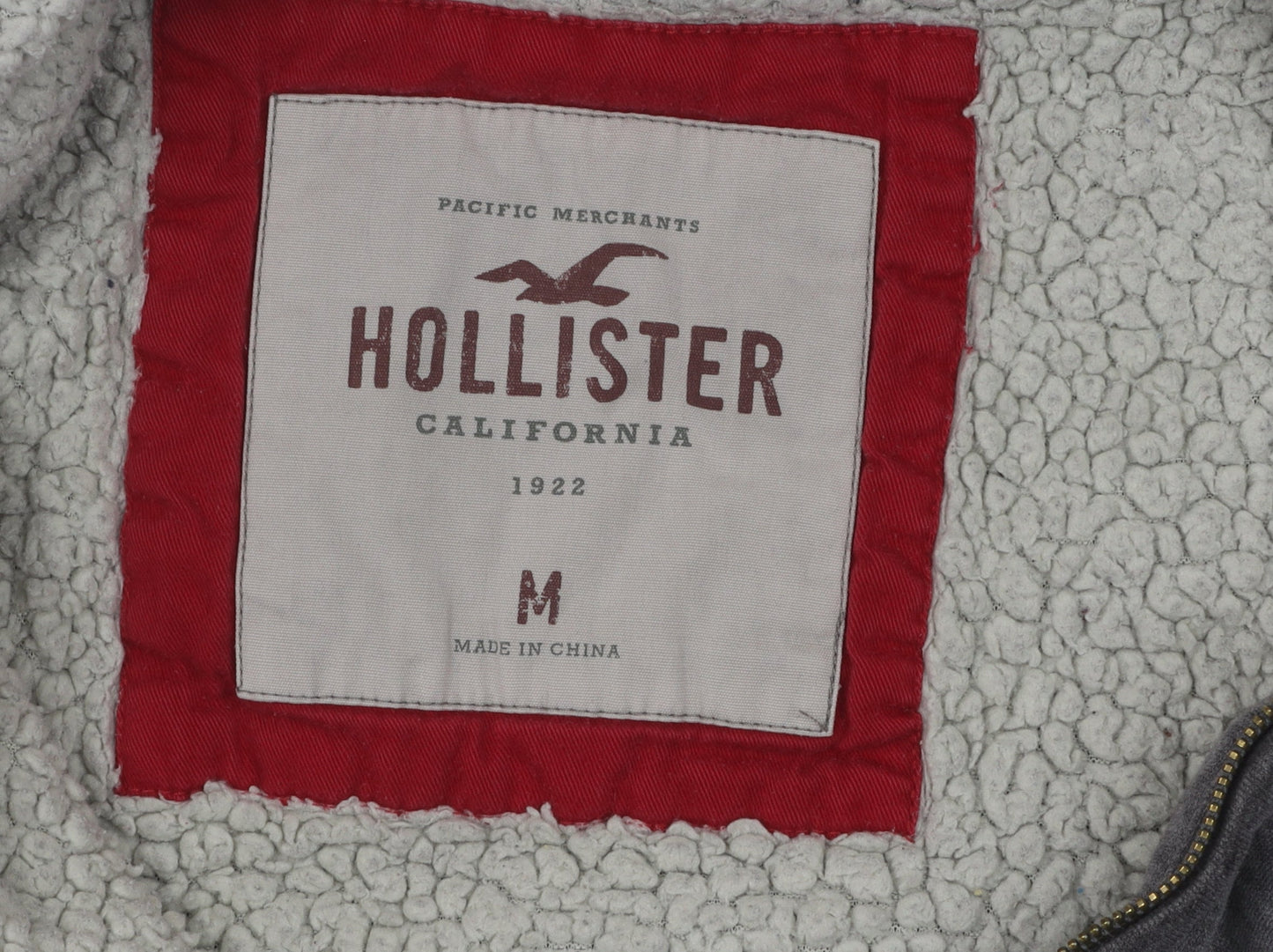 Hollister Men's Grey Hooded Jacket M