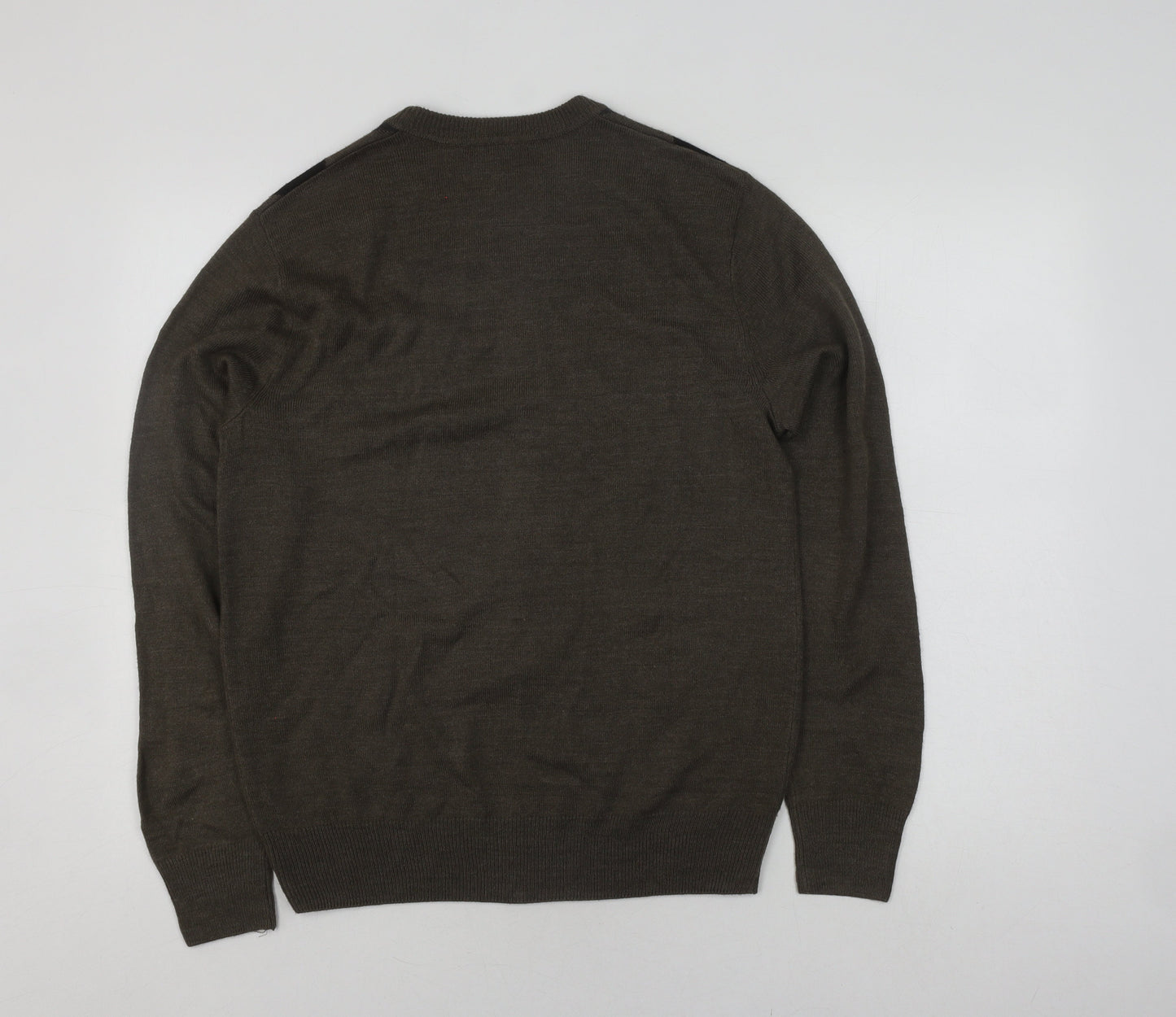 Dockers Men's Green Argyle Pullover Jumper