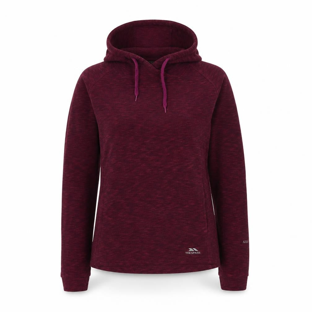 Womens UK M Regular Trespass Red Pullover Hoodie