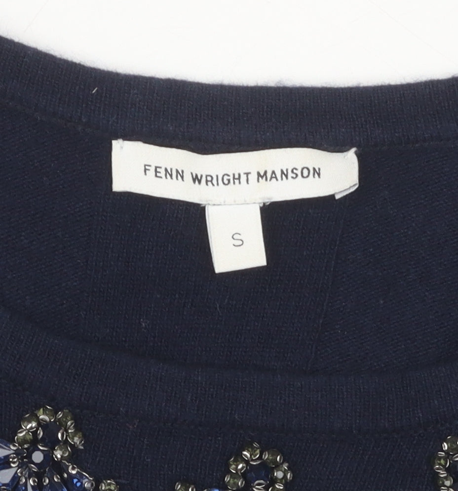 Fenn Wright Manson Women's Black Beaded Pullover, S